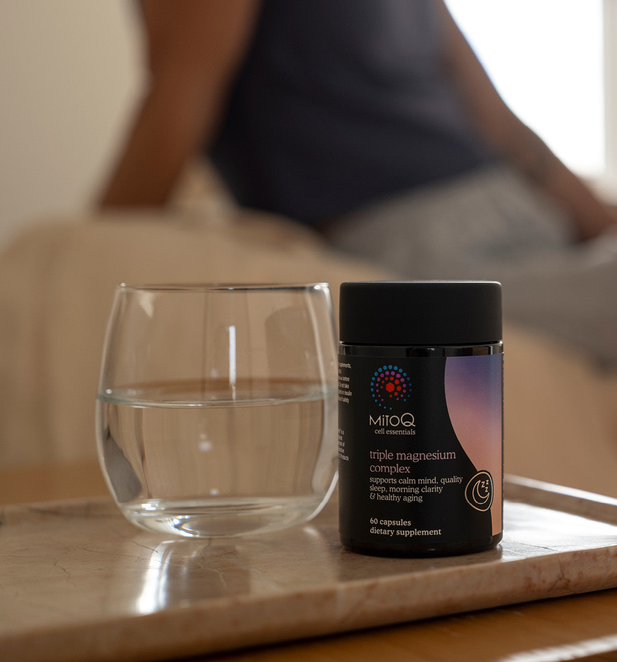 MitoQ triple magnesium complex + saffron